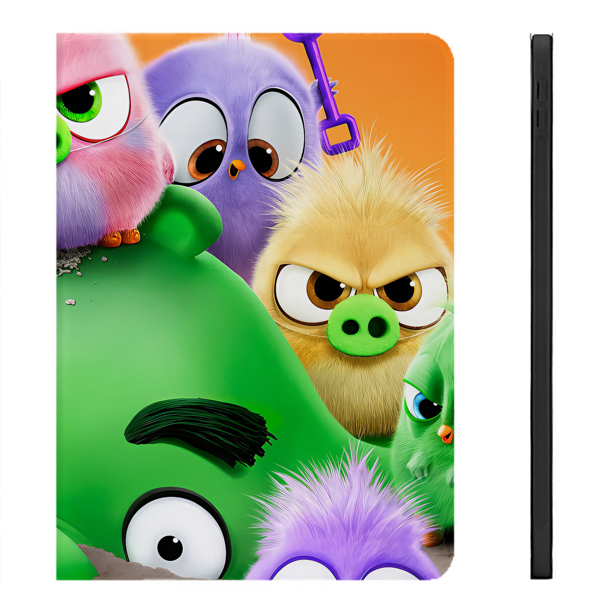 （画像用） Angry Birds アングリーバード IPadケース ペンホルダー付き ブックスタイルデザイン